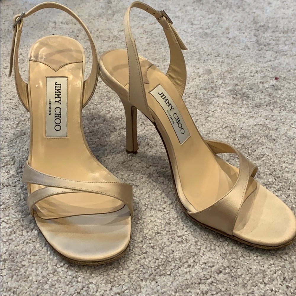 Jimmy Choo Nude Slingbacks